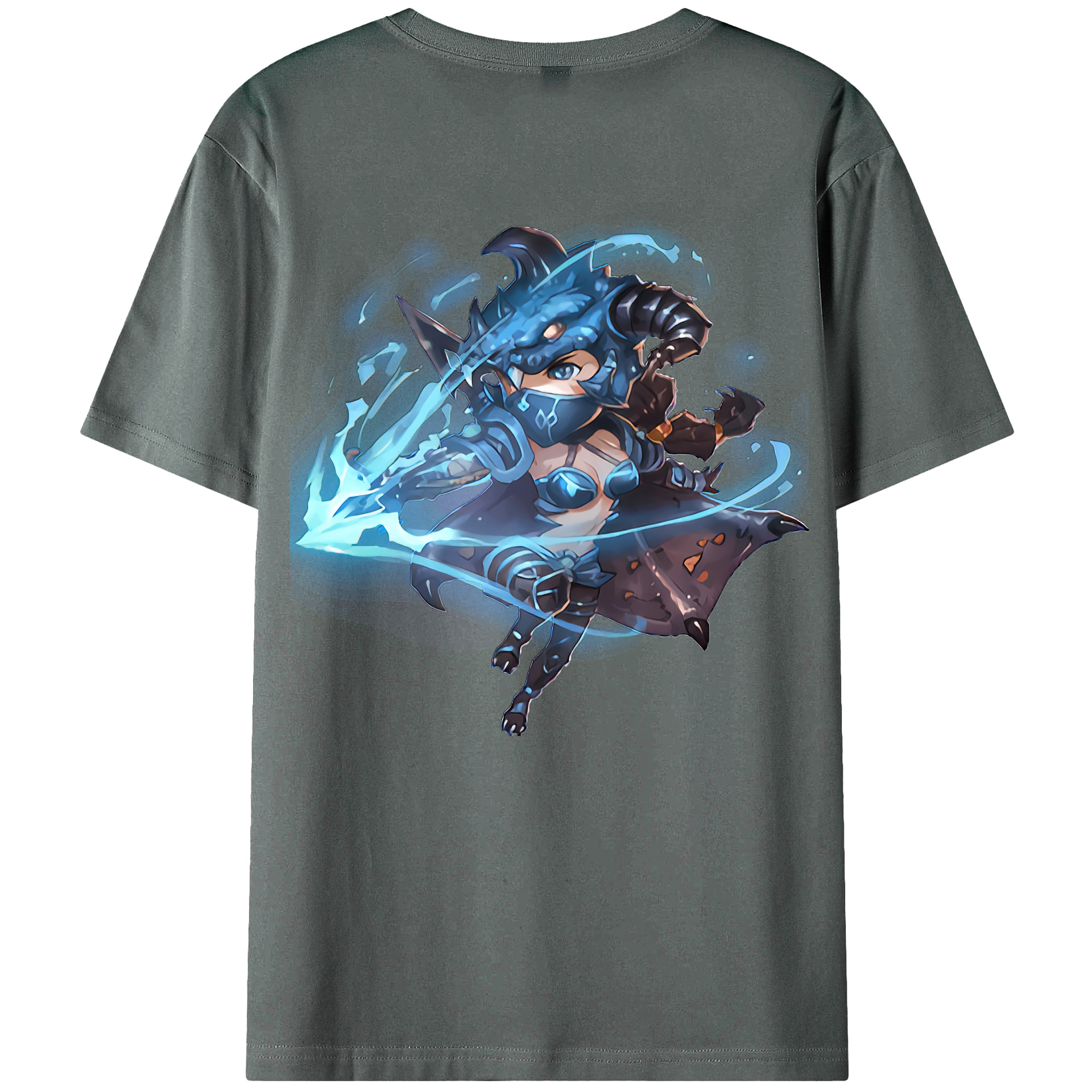 （画像用） リーグ・オブ・レジェンド League of Legends LOL 綿100％ メンズ半袖Tシャツ（バックプリント） 通気性